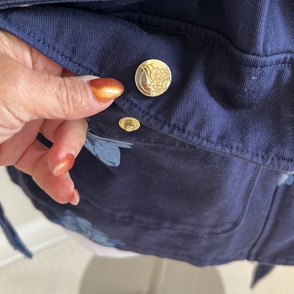 Draper James Navy Floral Field Jacket - Picture 7 of 10